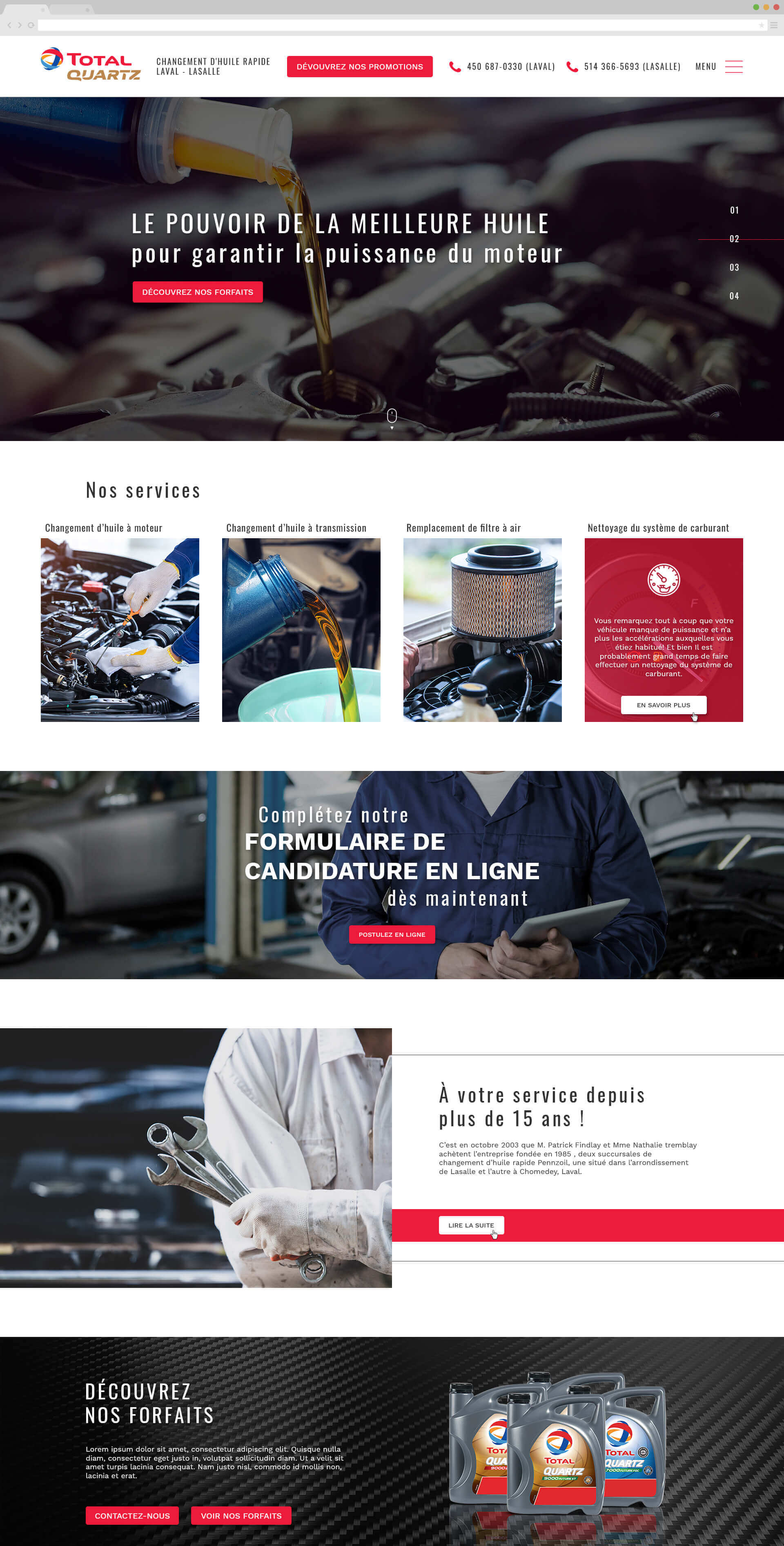 Site web semi-personnalisé pour entreprises de clôture